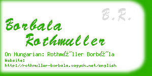 borbala rothmuller business card